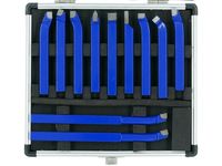 NOŻE TOKARSKIE DIN 12X12 MM ZESTAW KOMPLET NOŻY TOKARSKICH 11 SZTUK+WALIZKA