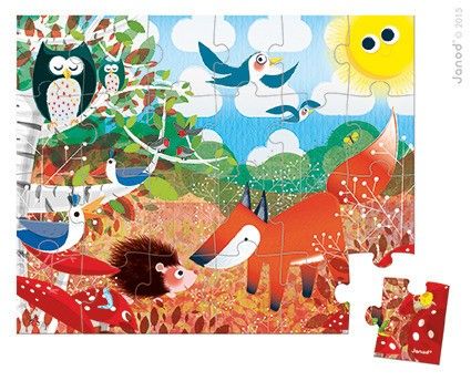Janod - Puzzle w walizce Las na Arena.pl