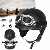 KASK MOTOCYKLOWY Z GOGLAMI UNIWERSALNY KASK MOTOCYKLOWY Z OTWARTĄ TWARZĄ