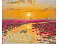 40X50CM KACZKI LILIACH OBRAZ DRUK