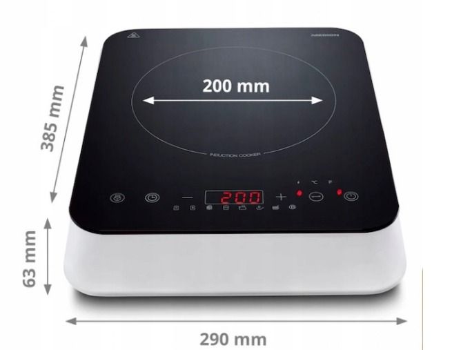 PŁYTA INDUKCYJNA NIEMIECKA KUCHENKA PRZENOŚNA MEDION 2000W TIMER 8 Progr. zdjęcie 6