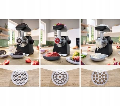 Maszynka do mięsa Bosch MultiPower Series 6 MFWS641B 2100W 3 sitka na Arena.pl