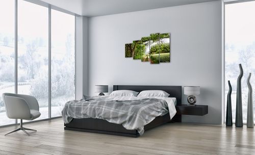 Obraz Na Płótnie - Las Pole Droga - 100X60 Cm - Eg100X60-2637 na Arena.pl