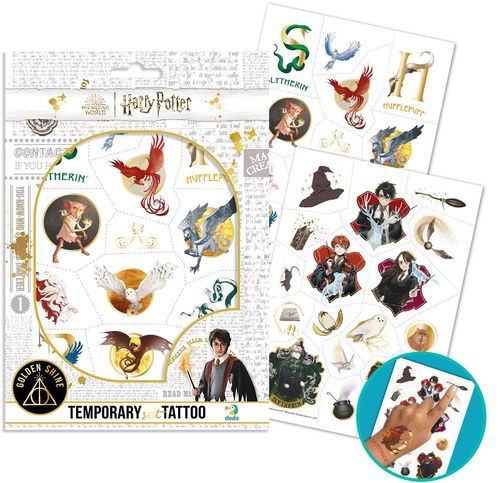 Zestaw Tymczasowych Tatuaży Dla Dzieci Z Motywem Harry Potter 200506 na Arena.pl
