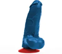 fuck & fist freyr s model blue - anatomiczny model intymny z  12 cm