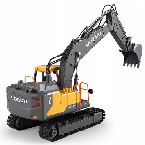 DUŻA ZDALNIE STEROWANA KOPARKA GĄSIENICOWA RC VOLVO NA PILOTA DOUBLE E na Arena.pl