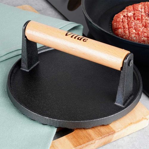 żeliwna praska do grillowania burgerów steków mięsa 259702 na Arena.pl