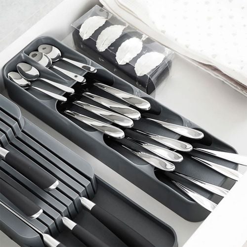 organizer pojemnik wkład na sztućce do szuflady szary 229010-s na Arena.pl