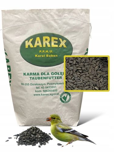 Czarny Słonecznik Ziarna Czyszczony Karma PREMIUM Dla Ptaków I Gołębi 10 kg na Arena.pl