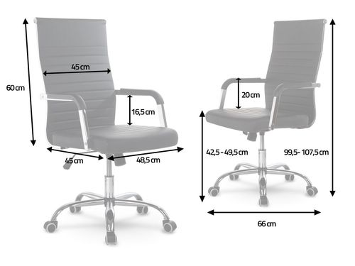 Fotel biurowy nowoczesny design Sofotel Boston szary na Arena.pl