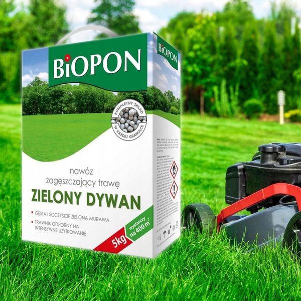 Nawóz do trawy trawnika zagęszczający Biopon 5kg zdjęcie 3