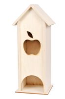Pojemnik na herbatę DOMEK herbaciarka z JABŁKIEM decoupage PL