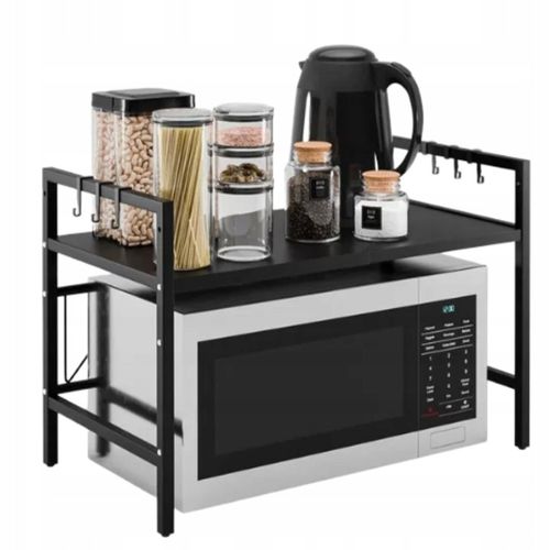 Stojak na mikrofalówkę półka rozsuwana regulacja teleskopowa organizer na Arena.pl