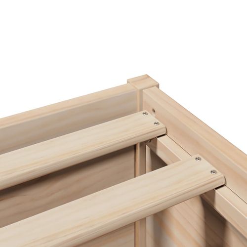 Rama łóżka z wezgłowiem, 150x200 cm, lite drewno sosnowe na Arena.pl