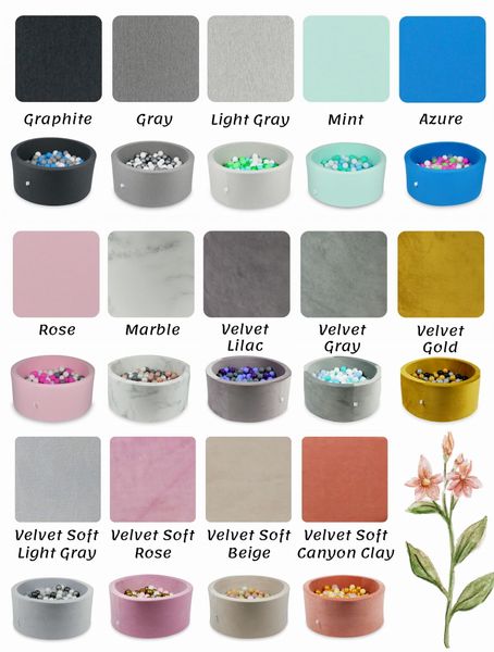 Suchy basen 90x30cm Velvet Soft Beżowy bez piłek zdjęcie 2