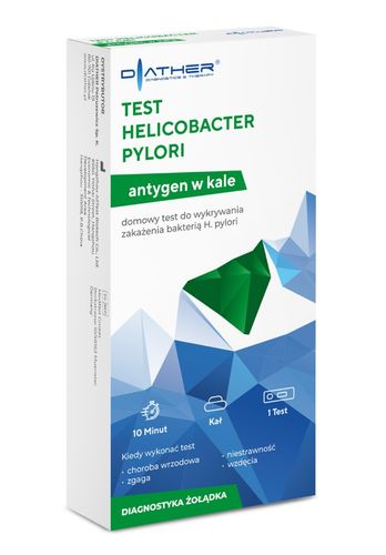 DIATHER Test Helicobacter Pylori kasetkowy na Arena.pl