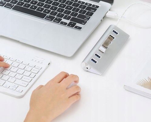 HUB USB 7x USB 3.0 ROZGAŁĘŹNIK ROZDZIELACZ 7w1 PORTÓW Adapter Replikator PD na Arena.pl