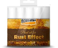 2 x Zestaw do tworzenia EFEKTU RDZY Pentart 4x20ml + proszek 3D zardzewiałe