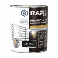 RAFIL PROSTO NA RDZĘ CZARNY 9005 MAT 0.75L
