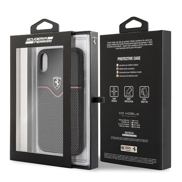 Etui Ferrari do iPhone XS Max, Czarny zdjęcie 7