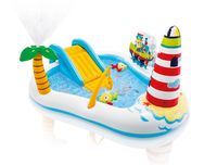 Dmuchane wodne centrum zabaw Wędkarz basen zjeżdżalnia fontanna 57162 Intex