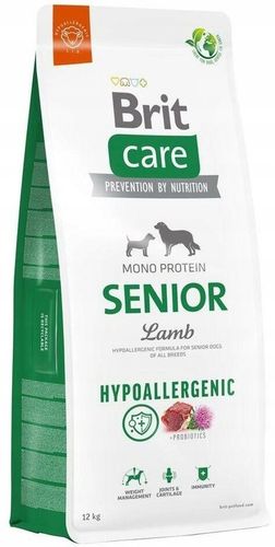 BRIT CARE Hypoallergenic Senior Lamb 12kg na Arena.pl