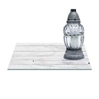 SZKLANA PODSTAWKA POD ZNICZE 40x30 Deski 102b