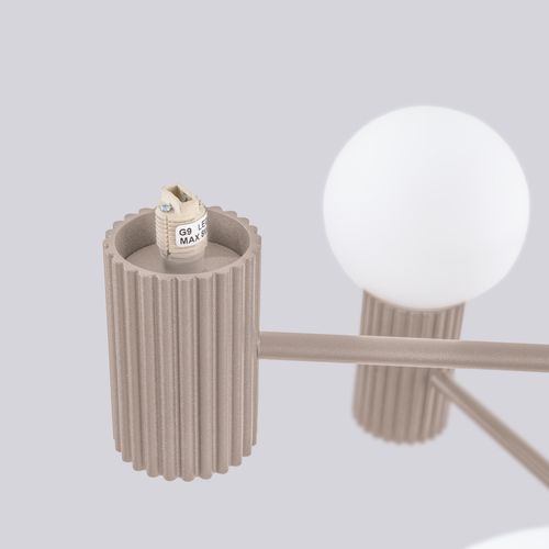 Żyrandol HALO 6 taupe na Arena.pl