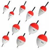 ZESTAW SPŁAWIKÓW żywcowych 10szt BOJA bombka żywca