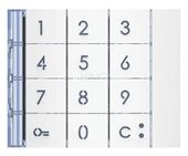 SFERA: Plakietka modułu klawiatury - Biała Legrand 353002