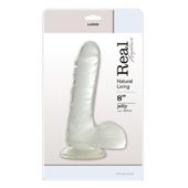 proste przezroczyste gumowe dildo z przyssawką