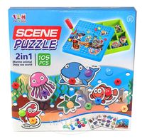 DUŻE PUZZLE KONSTRUKCYJNE  AKCESORIA  105 ELEMENTÓW