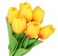 TULIPANY BUKIET TULIPANÓW GUMOWANE GUMOWE SILIKONOWE JAK ŻYWE