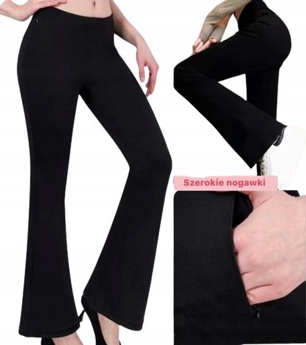 Kryjące legginsy push-up modelujące wysoki stan kieszenie dzwony XL/XXL 474 na Arena.pl