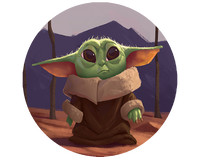 Opłatek na tort Baby Yoda