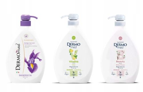 Dermomed Zestaw - 3X Żel Pod Prysznic Irys Lime Białe Kwiaty1000 Ml na Arena.pl