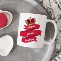 Kubek z napisem - Mamo jesteś królową