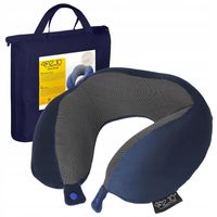 PODUSZKA PODRÓŻNA ROGAL NA SZYJĘ ORTOPEDYCZNA PIANKA MEMORY ZAGŁÓWEK WELUR