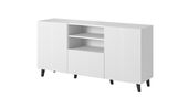 Komoda Pafos 150 cm frezowany front biały mat