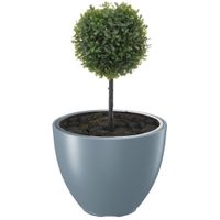 Duża doniczka z wkładem taras balkon jasny szary ⌀ 47cm