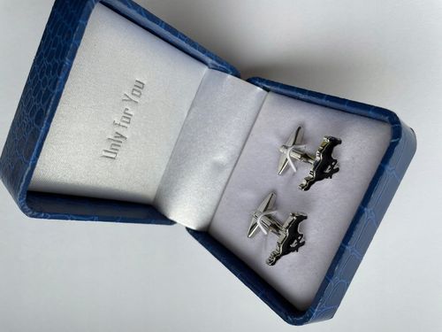 Srebrne spinki do mankietów EXC Ford Mustang GT Bullitt na Arena.pl