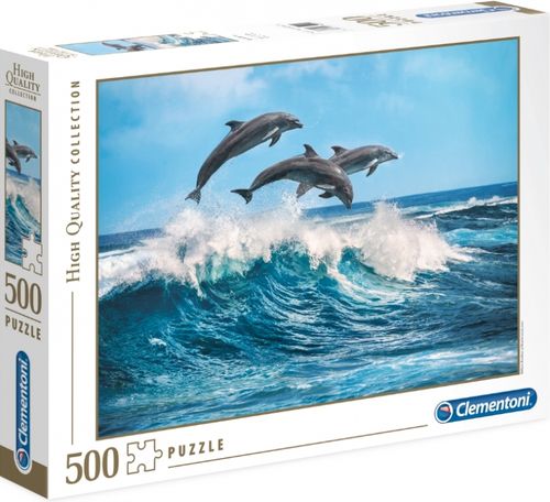 PUZZLE 500 DELFINY HIGHT QUALITY CLEMENTONI na Arena.pl