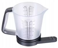 Elektroniczna waga kuchenna z dzbankiem 1200ml / 1g / 5kg KINGHOFF KH-1829