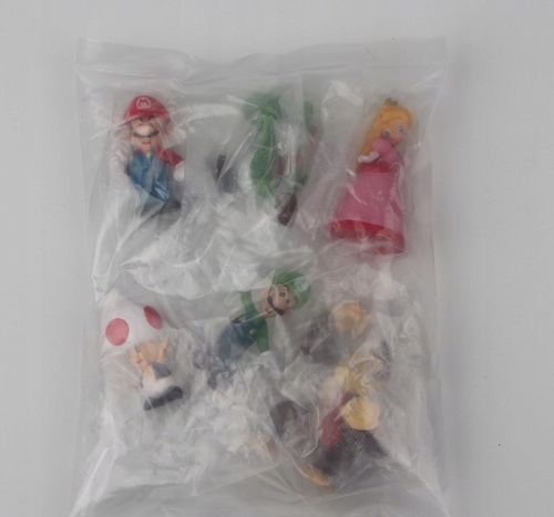 6x FIGURKI SUPER MARIO BROS LUIGI PEACH YOSHI TOAD na Arena.pl
