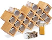 Stojak bambusowy na przyprawy KOCHEN 18 słoików