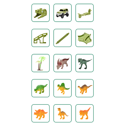 Mega Tor Wyścigowy XXXL Dinozaur Dino Park Figurki Trex Autko Pętla Akcesor na Arena.pl