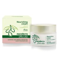 MACROVITA Olive.elia Nourishing naturalny krem odżywczy z bio-oliwą i słonecznikiem do cery suchej lub odwodnionej 50ml