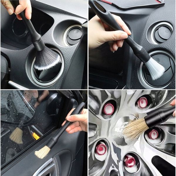 PĘDZLE PĘDZELKI DETAILINGOWE DO KOKPITU WNĘTRZA AUTA ZESTAW TRZY RODZAJE zdjęcie 6