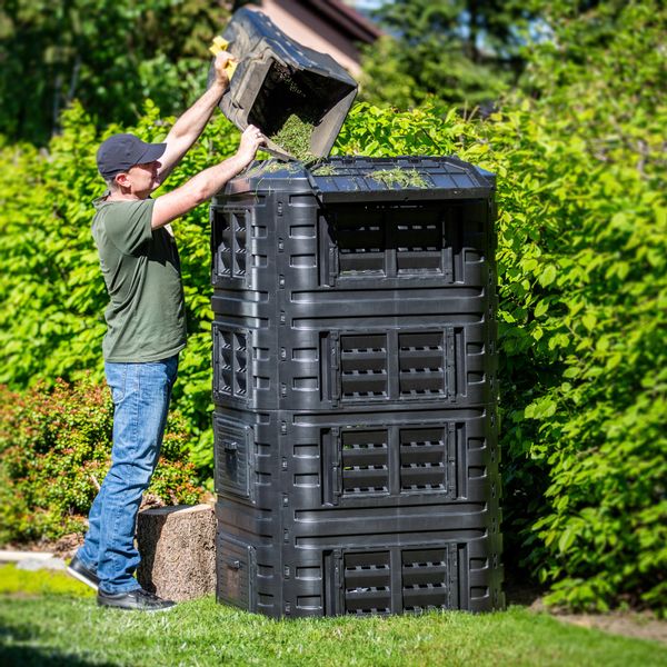 KOMPOSTOWNIK OGRODOWY MODULARNY CAŁOROCZNY 1260L zdjęcie 4