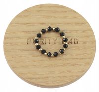 PIERŚCIONEK ELASTYCZNY STAL CHIRURGICZNA HEMATYT